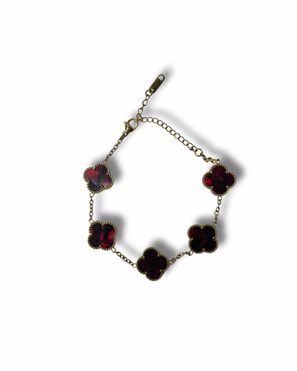 Bracelet Inaya - Rouge foncé